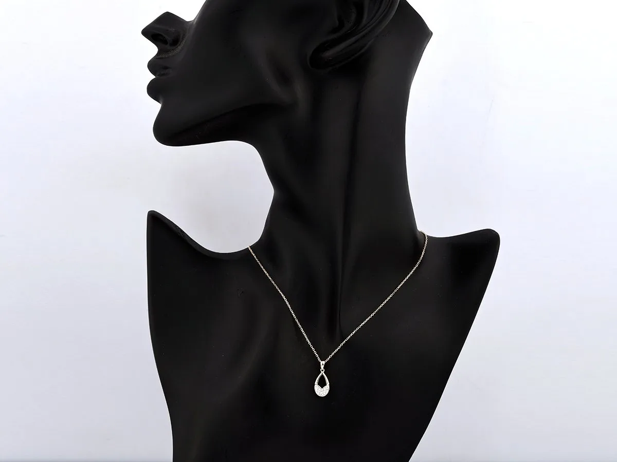 Pendant in 14k yellow gold with natural diamonds 0,04ct
